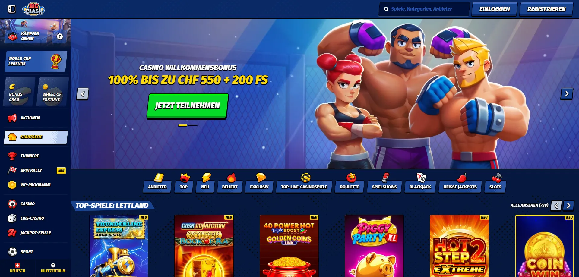 Hlavní Poskytovatelia Hier — BigClash